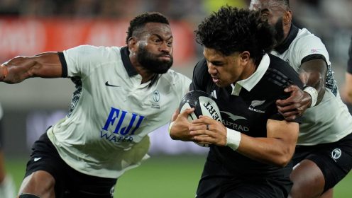 All Blacks’ youngest squad member ‘overwhelmed but excited’ for first start against the Springboks