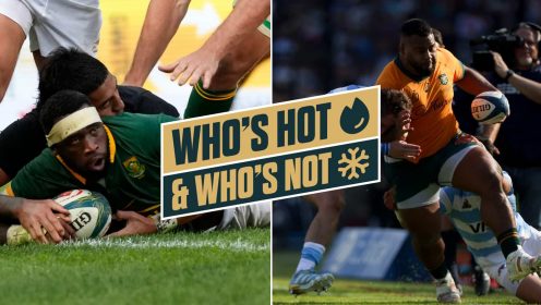 Who’s hot and who’s not: Springboks do the double, red-hot Argentina and a brutal shift for the Wallabies