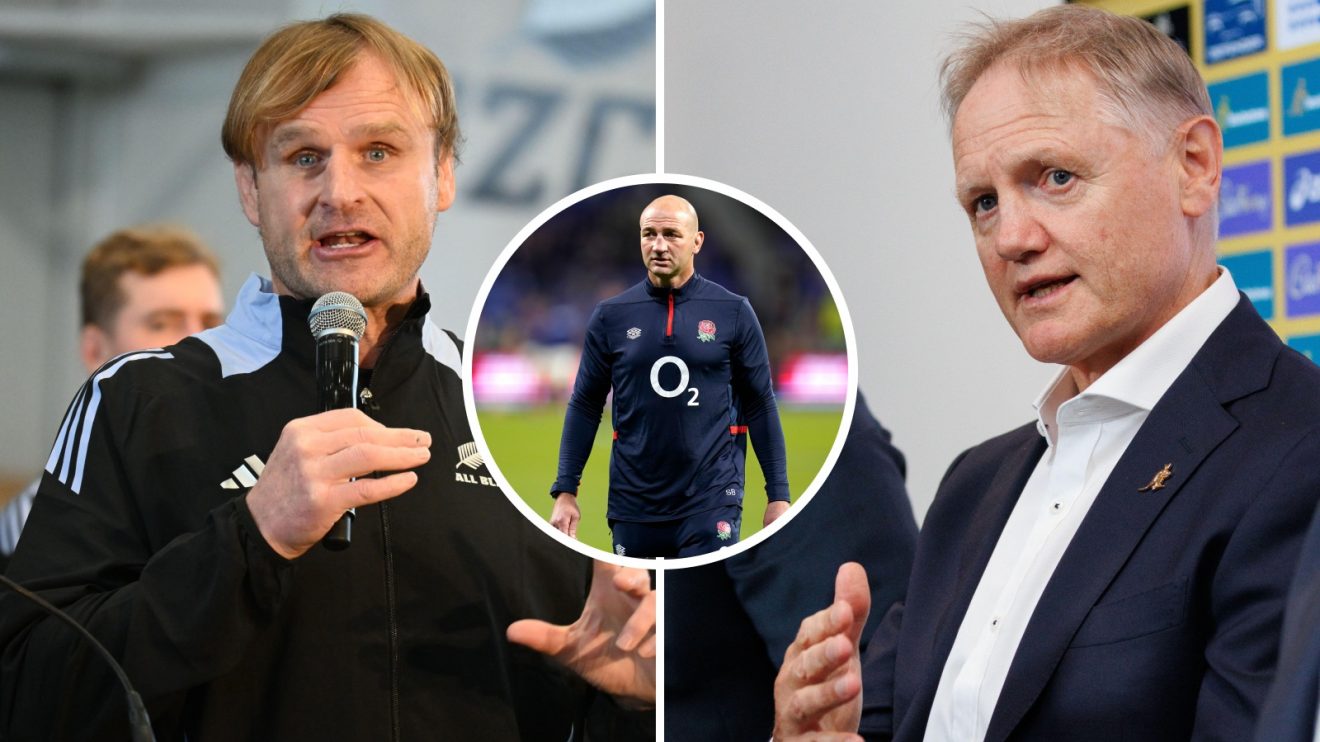Split with Scott Robertson, Joe Schmidt and Steve Borthwick.