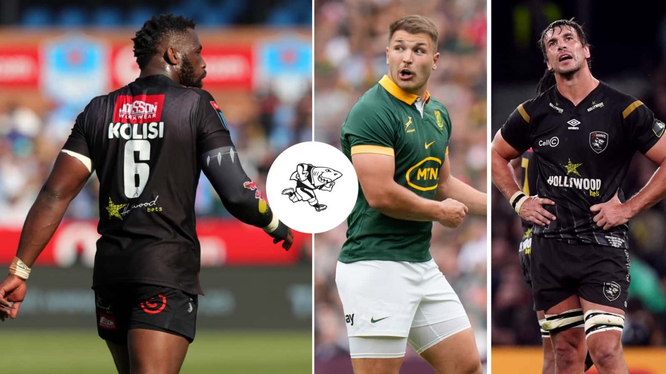 Springboks and Sharks stars Siya Kolisi, Andre Esterhuizen and Eben Etzebeth.