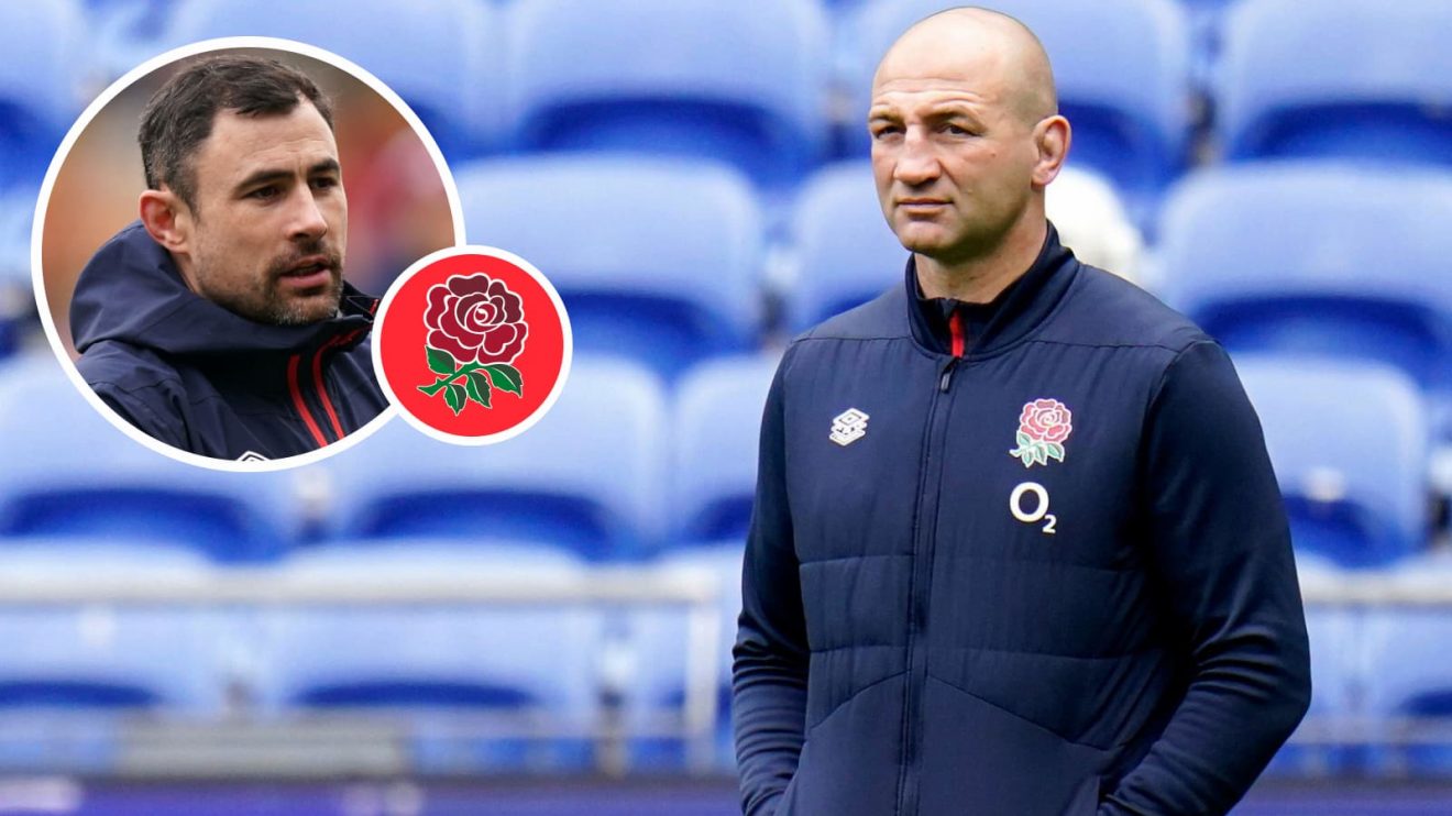 England head coach Steve Borthwick and defence guru Felix Jones (inset).