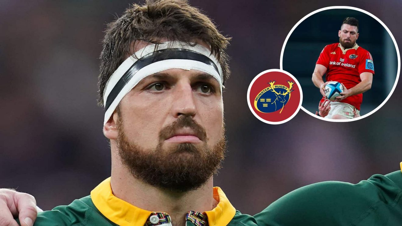 Munster and Springboks lock Jean Kleyn.