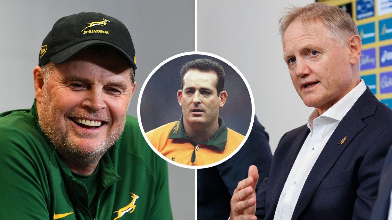Split with Rassie Erasmus, David Campese and Joe Schmidt.