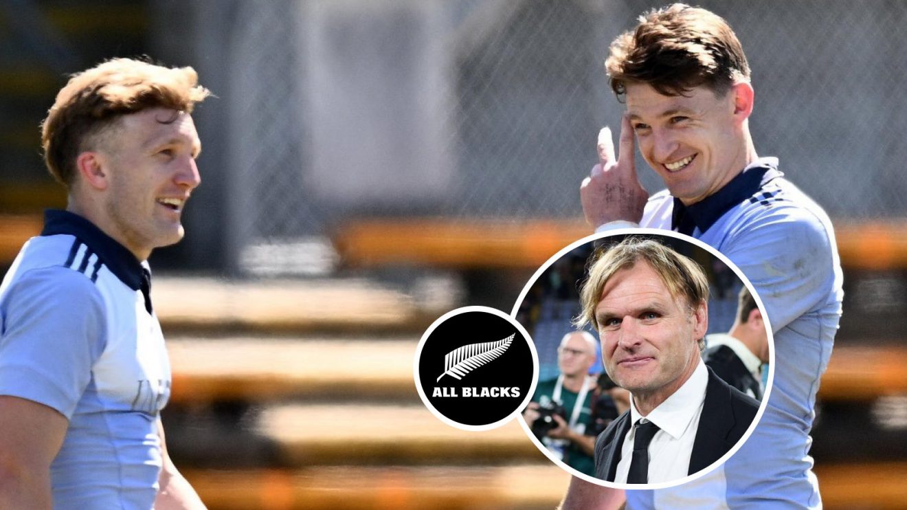 Damian McKenzie Beauden Barrett and Scott Robertson