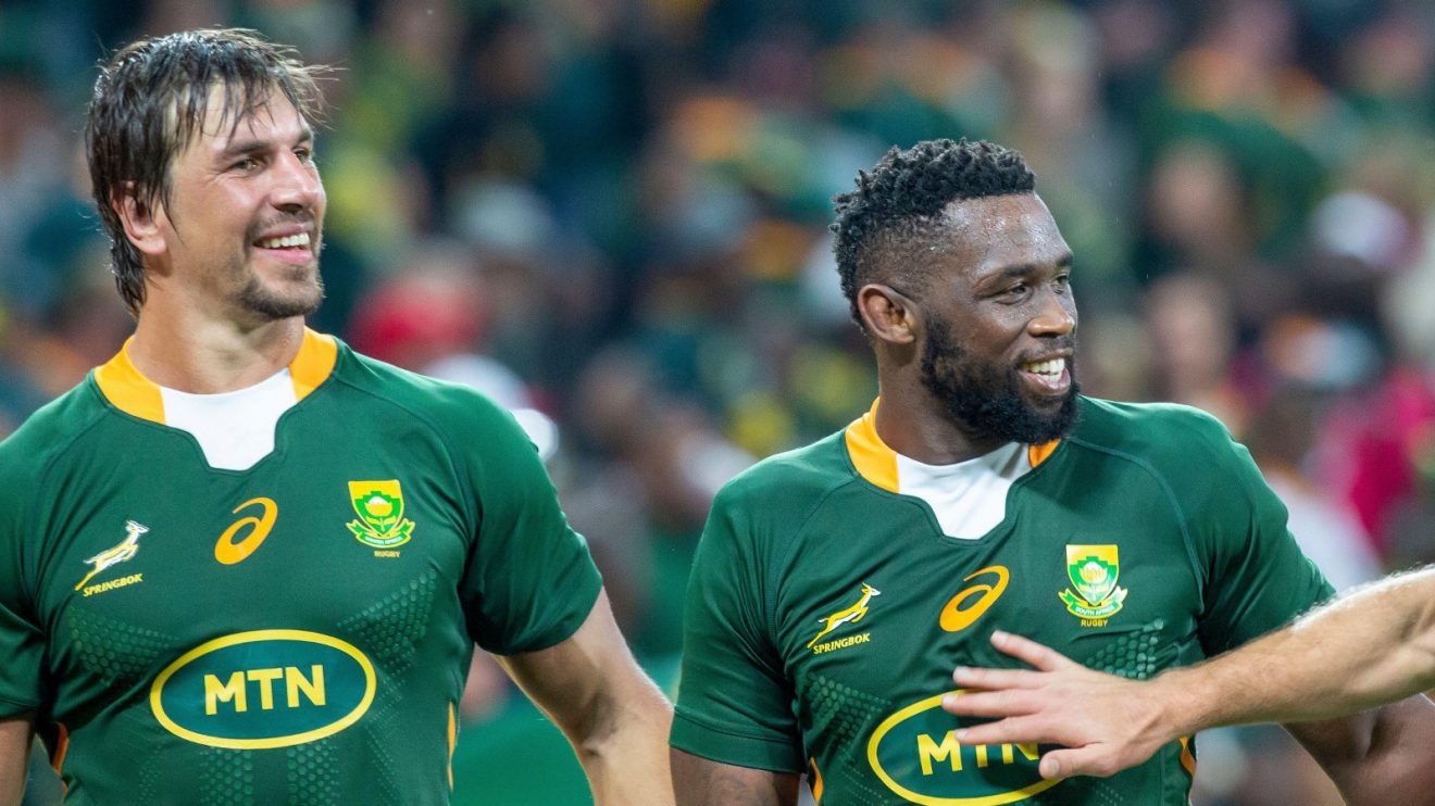 Eben Etzebeth and Siya Kolisi Springboks 2022 - Alamy