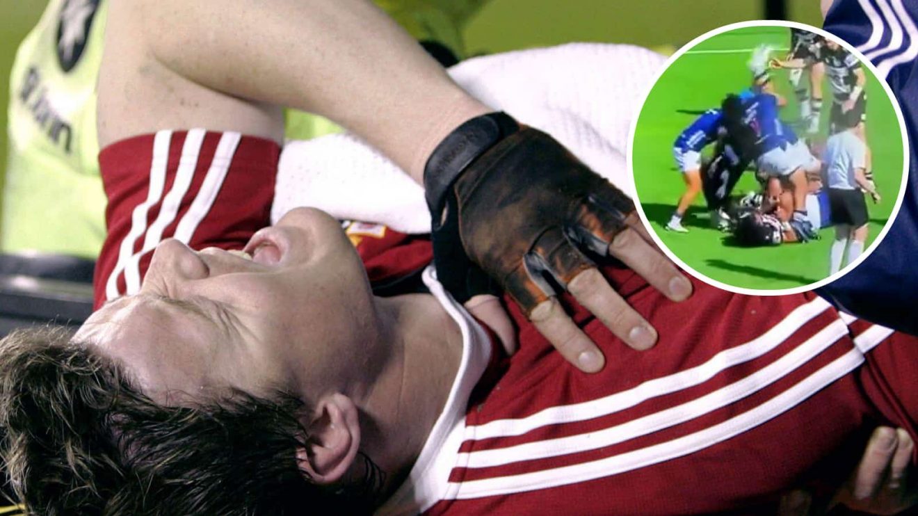 Brian O'Driscoll injured in 2005 and and incident in the NPC.