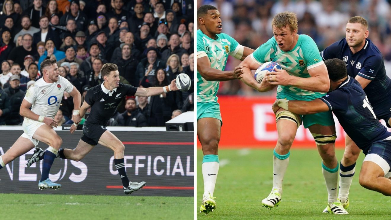 Split with England v New Zealand and Scotland v South Africa.