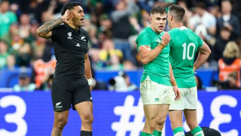 ‘In your head’ – Rieko Ioane taunts Johnny Sexton as All Blacks star brutally hits back at Ireland legend
