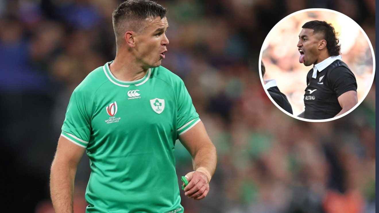 Split with Johnny Sexton and Rieko Ioane.