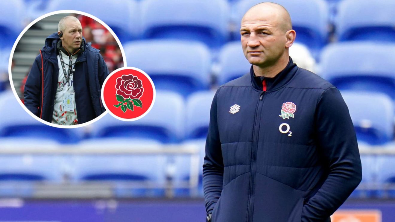 England head coach Steve Borthwick and Saracens performance director Phil Morrow (inset).