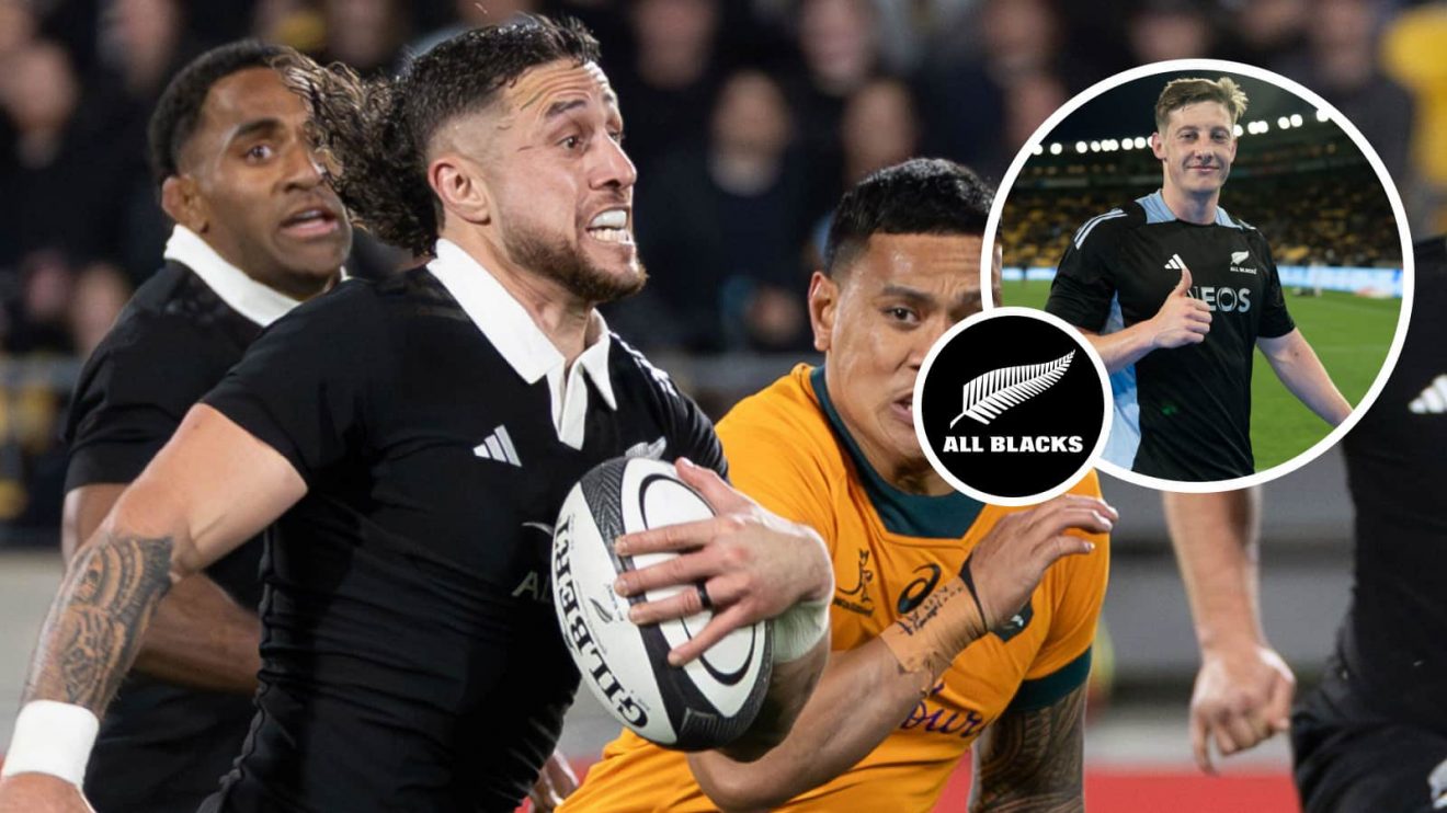 All Blacks scrum-halves TJ Perenara and Cam Roigard (inset), who have both been released to play in the NPC.