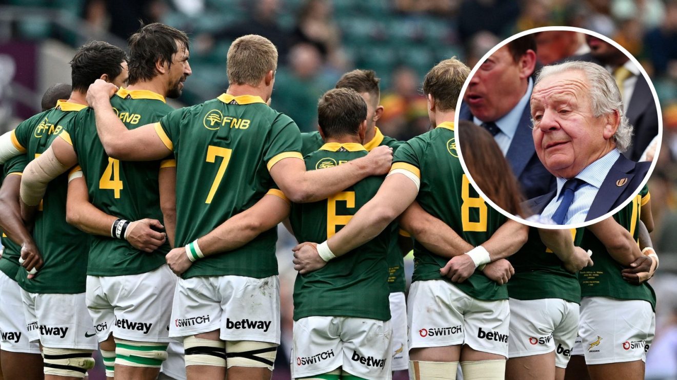 Split with Springboks and Sir Bill Beaumont.