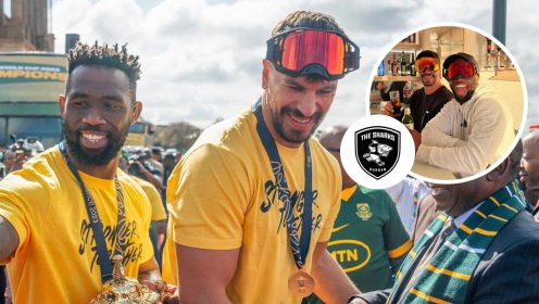 Eben Etzebeth takes a cheeky dig at Siya Kolisi as Springboks reunite with Sharks