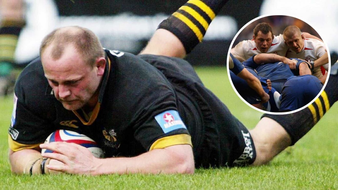 Former Wasps and England prop Will Green, and Red Rose legend Steve Thompson and Phil Vickery (inset).