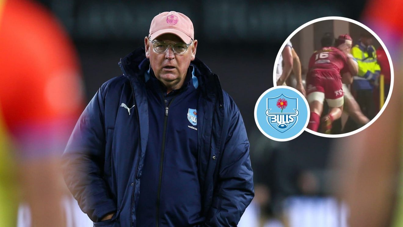 Bulls boss Jake White and Johan Grobbelaar red card against Scarlets