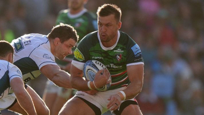 Handre Pollard in action for Leicester Tigers.