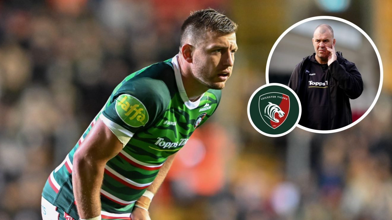 Split with Leicester Tigers duo Handre Pollard and Michael Cheika.