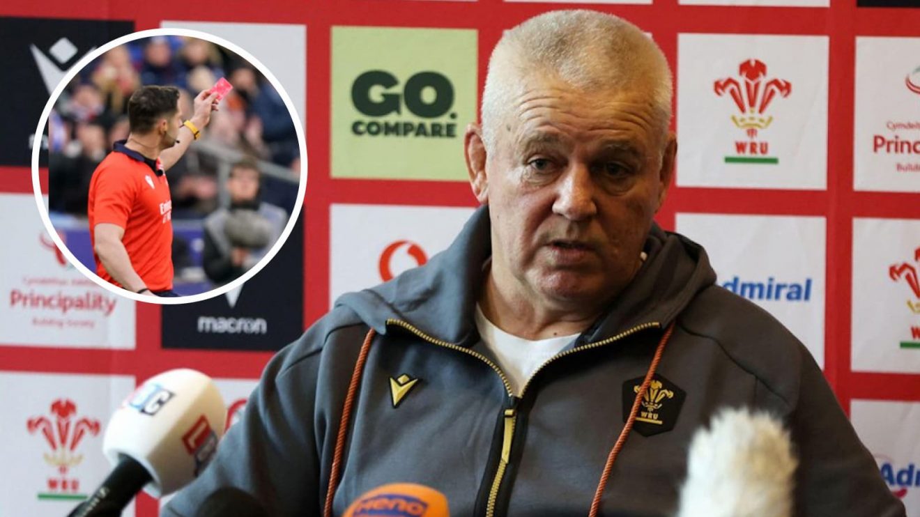 Warren Gatland gave his view on the 20-minute red card.