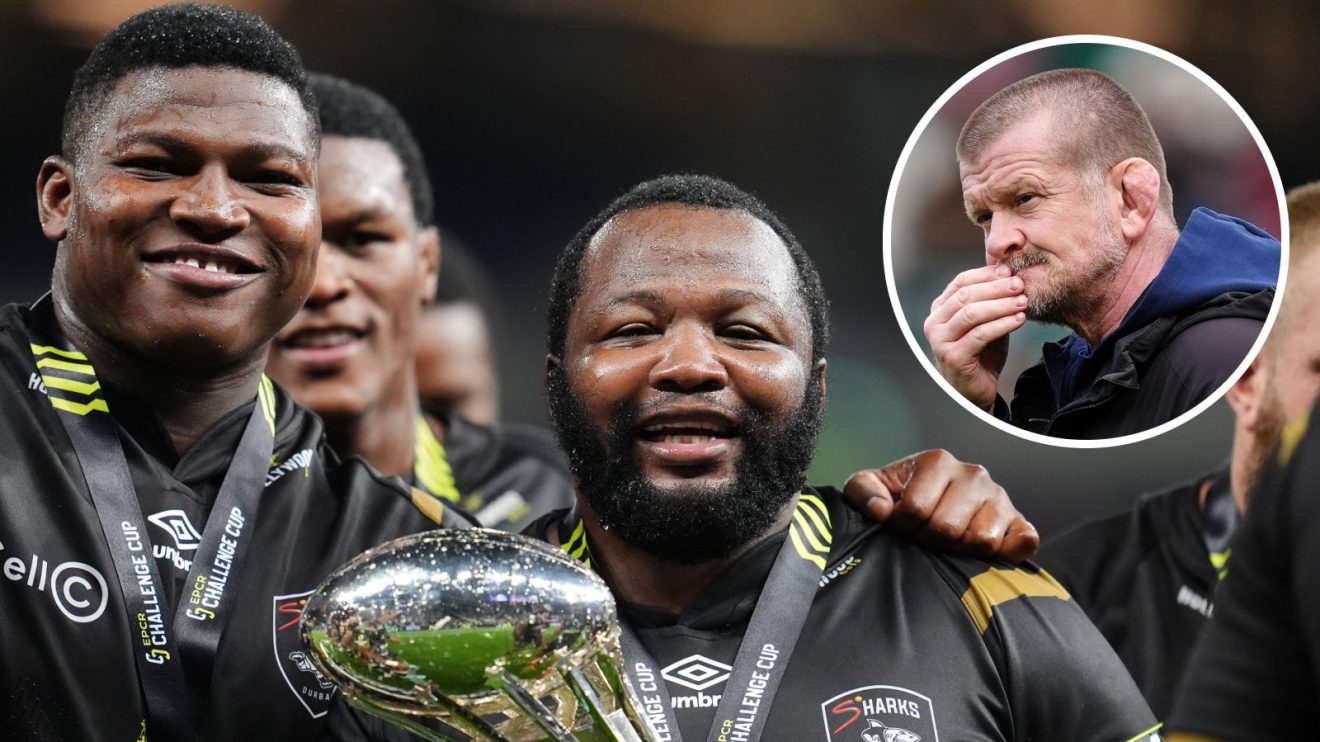 Split with Sharks stars and Graham Rowntree.