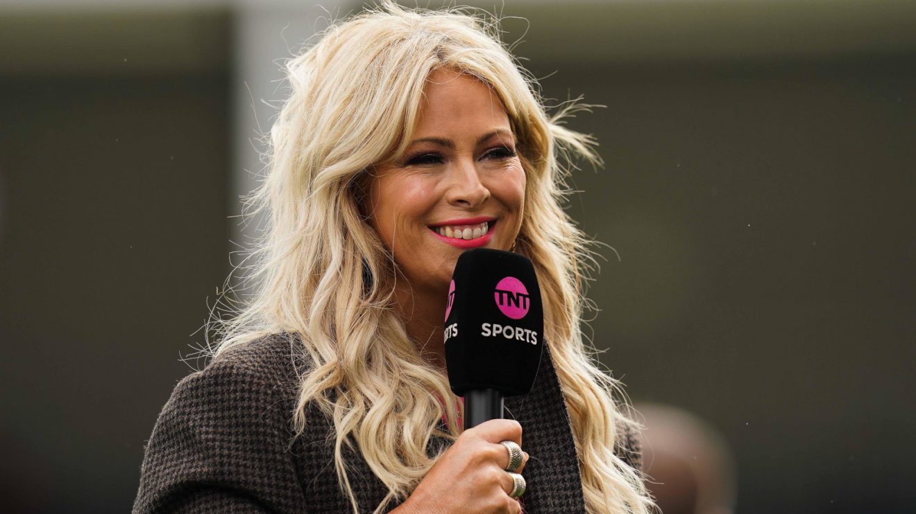 TNT Sports presenter Sarra Elgan before a game.