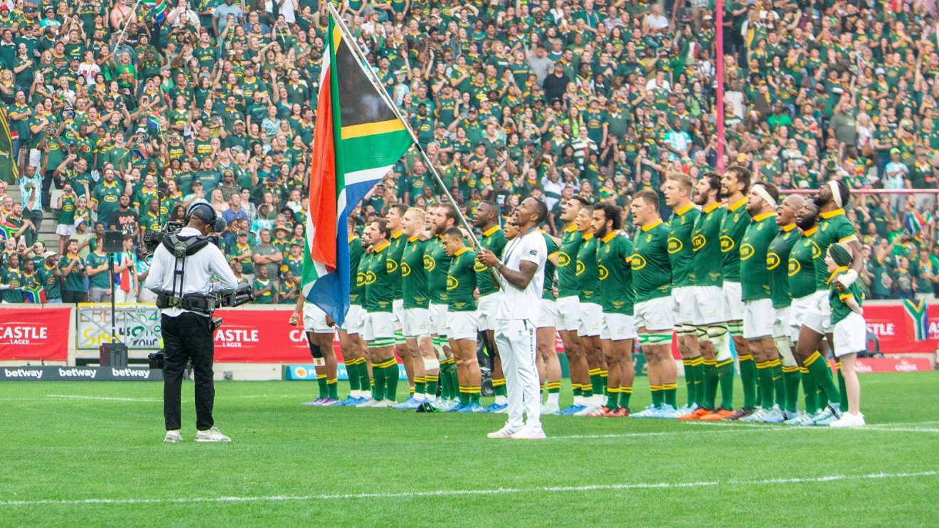Springboks sing anthem 2024 - Alamy