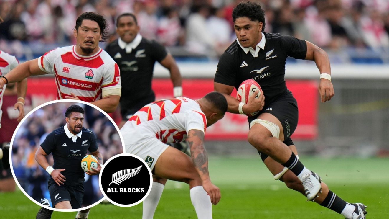 Split with All Blacks Ardie Savea and Wallace Sititi.