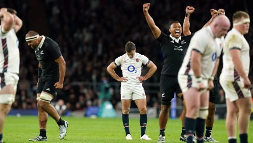 All Blacks snatch another late victory as George Ford’s errors prove costly for England