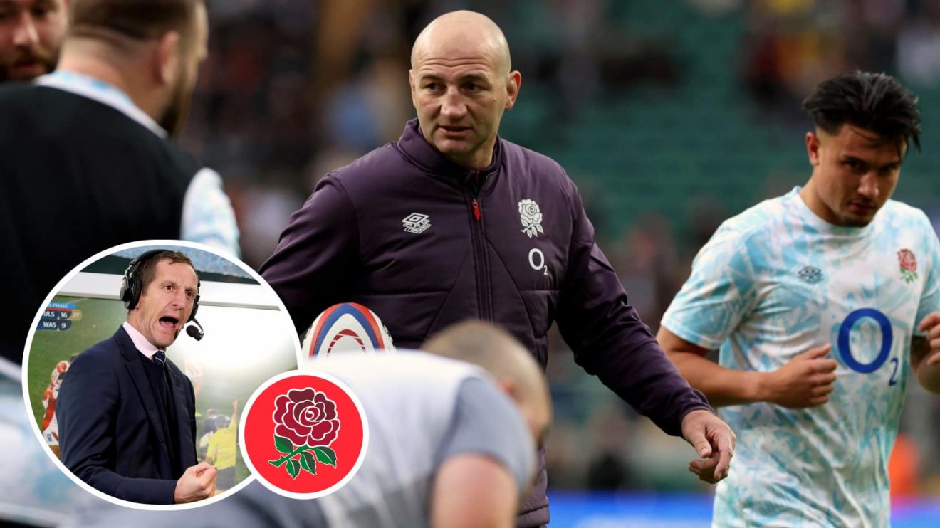 England head coach Steve Borthwick and fly-half Marcus Smith before All Blacks clash, and ex-player Will Greenwood.
