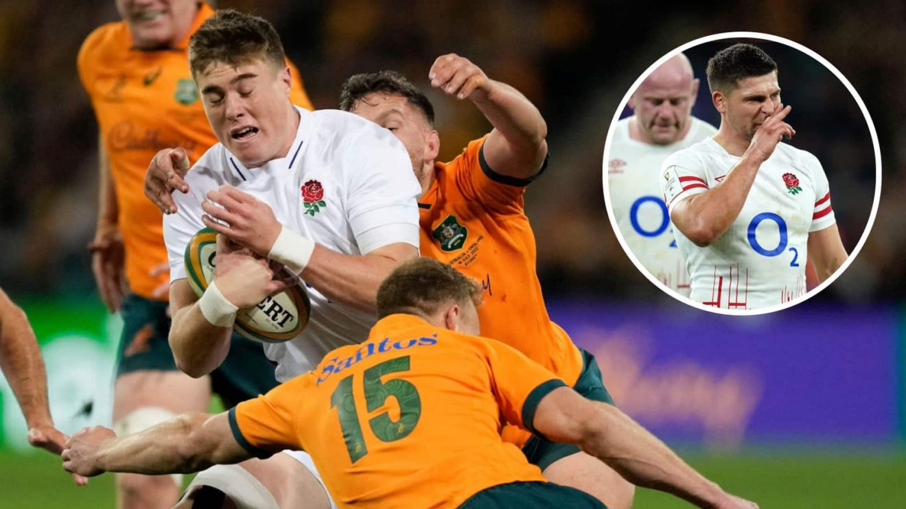 England taking on the the Wallabies and former Red Rose scrum-half Ben Youngs.