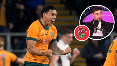 Wallabies star follows Rieko Ioane’s lead as he claps back at Ben Youngs after defeating England