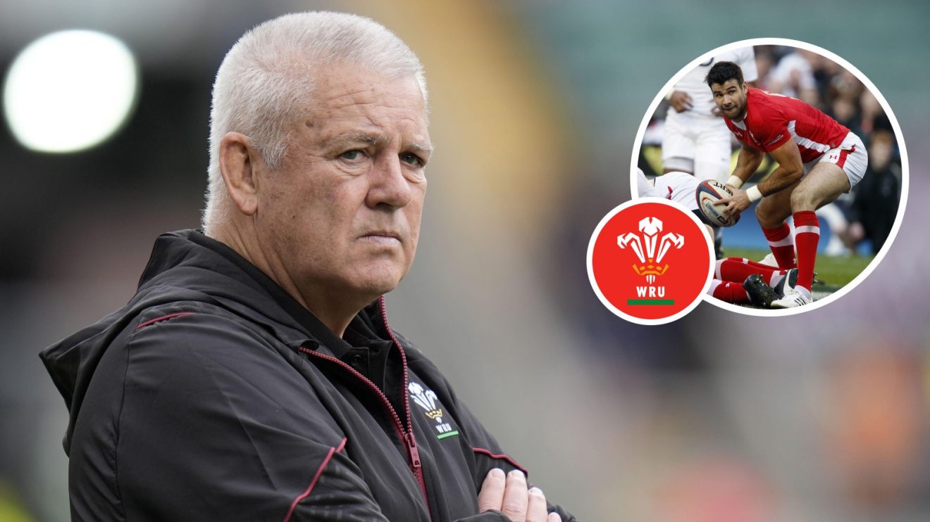 Split with Warren Gatland and Mike Phillips.