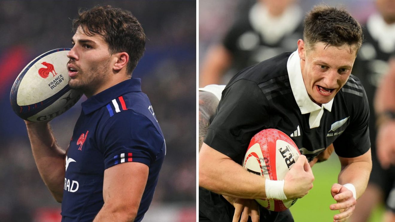 France star Antoine Dupont and New Zealand's Cam Roigard are set to face off.