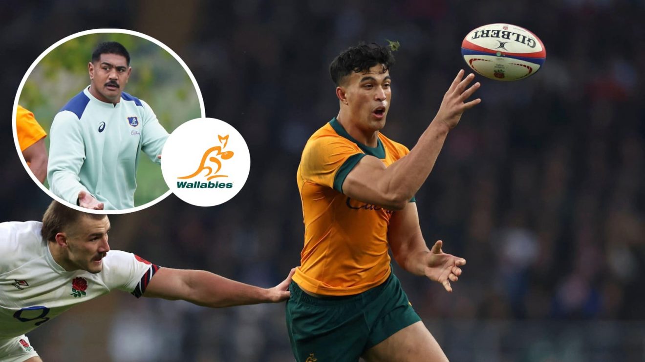 Wallabies back Joseph Suaalii and an insert of lock Will Skelton.
