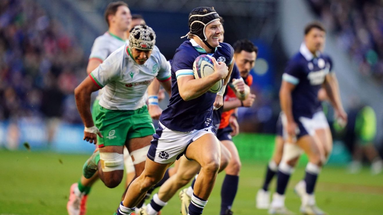 Scotland's Darcy Graham against Portugal.