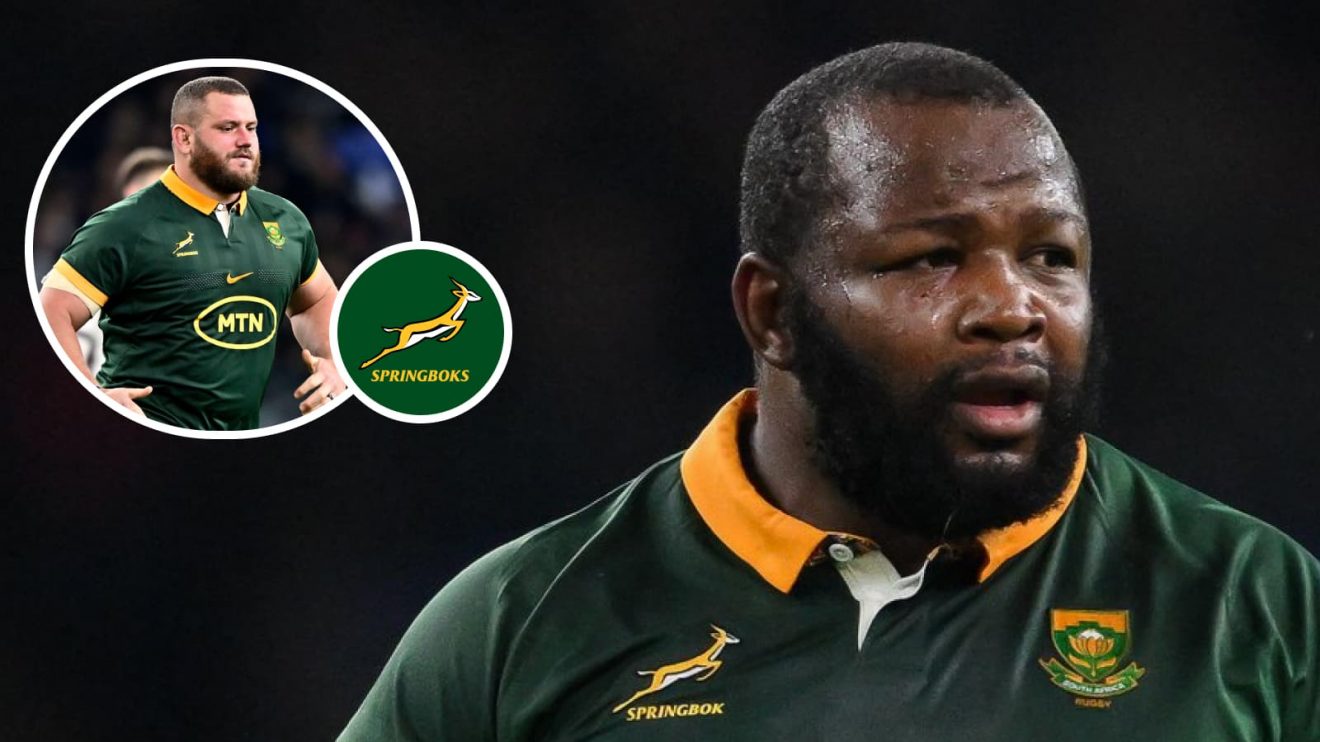 Springboks props Ox Nche and Wilco Louw
