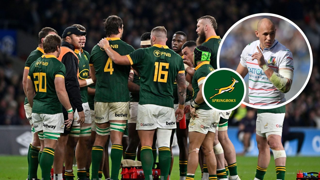 Split with Springboks and Sergio Parisse.