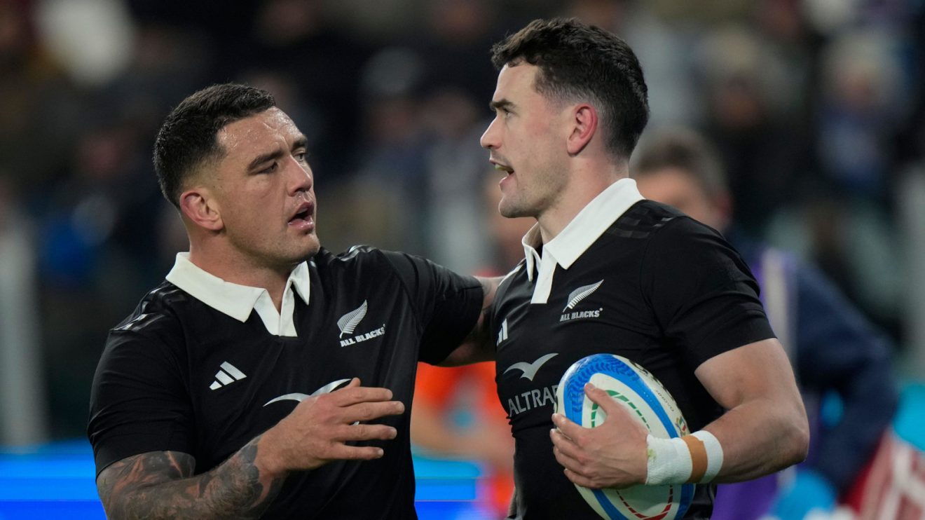 Codie Taylor and Will Jordan for All Blacks.
