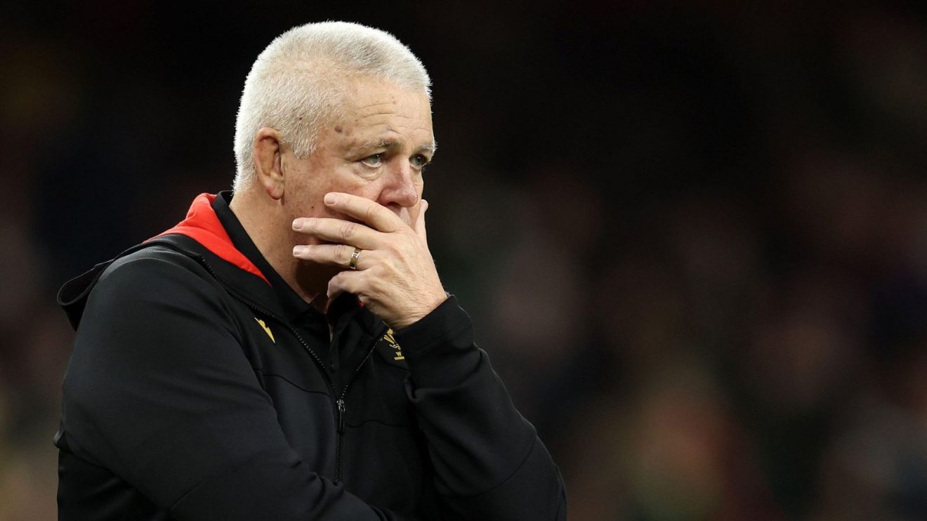 Warren Gatland watches Wales warm-up against the Springboks in 2024