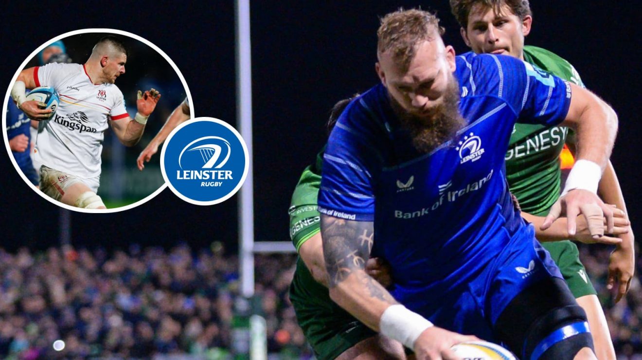 RG Snyman is on the bench for Leinster while Nick Timoney starts for Ulster.