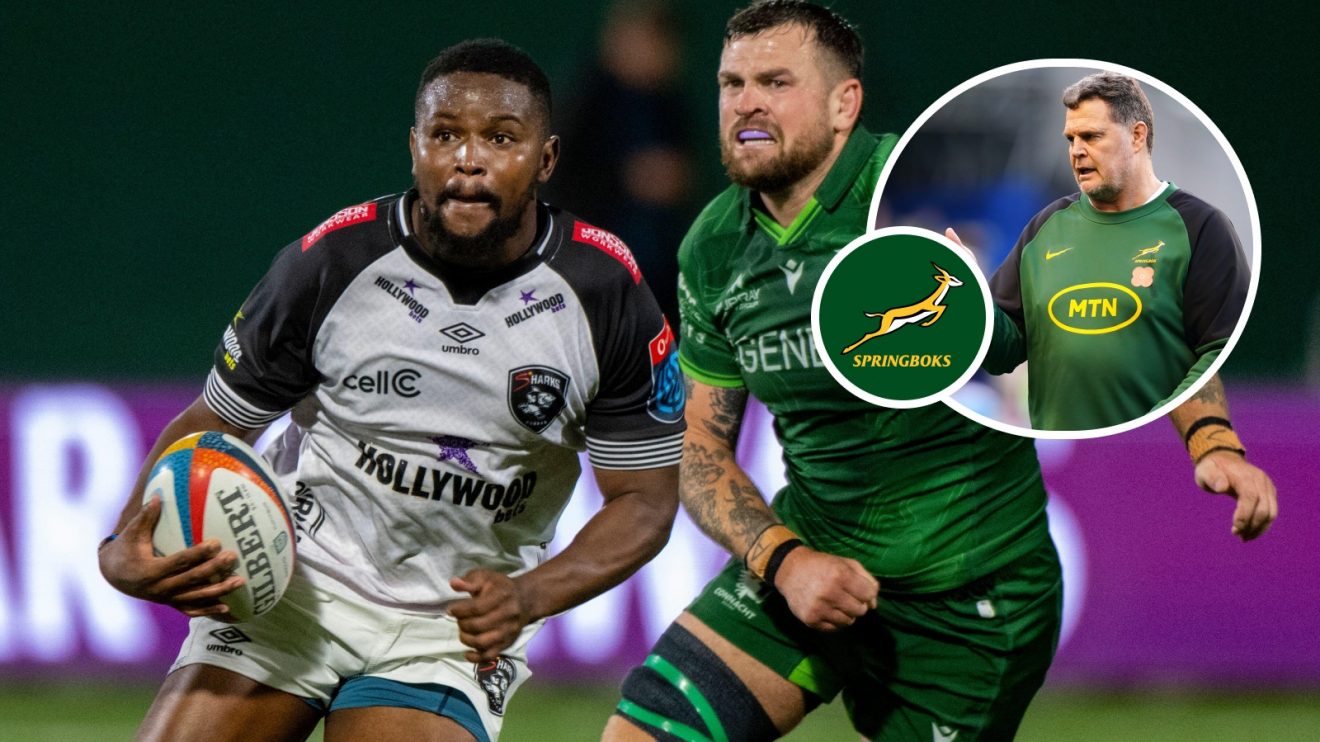 Split with Siya Masuku and Rassie Erasmus.