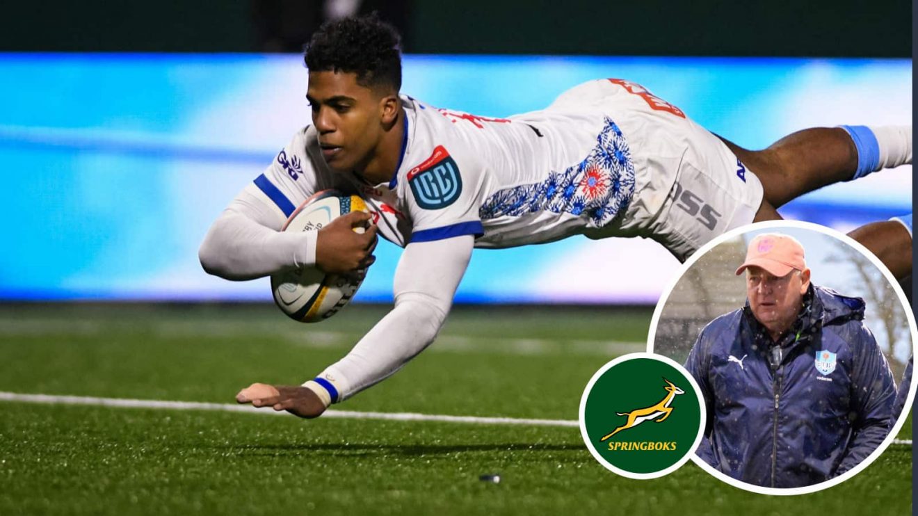 Bulls and Springboks speedster Canan Moodie, and director of rugby Jake White.