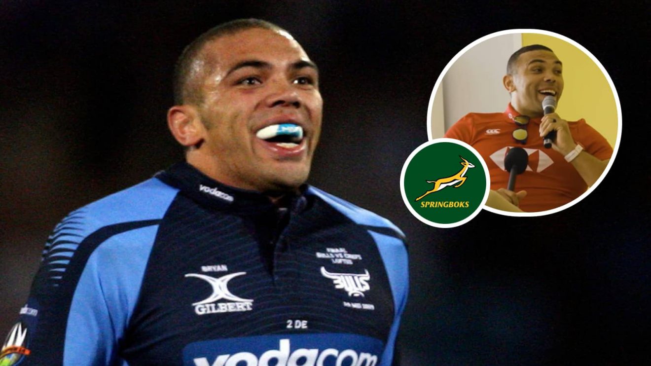 Springboks legend Bryan Habana playing for the Bulls and an insert of him on the KOKO show.