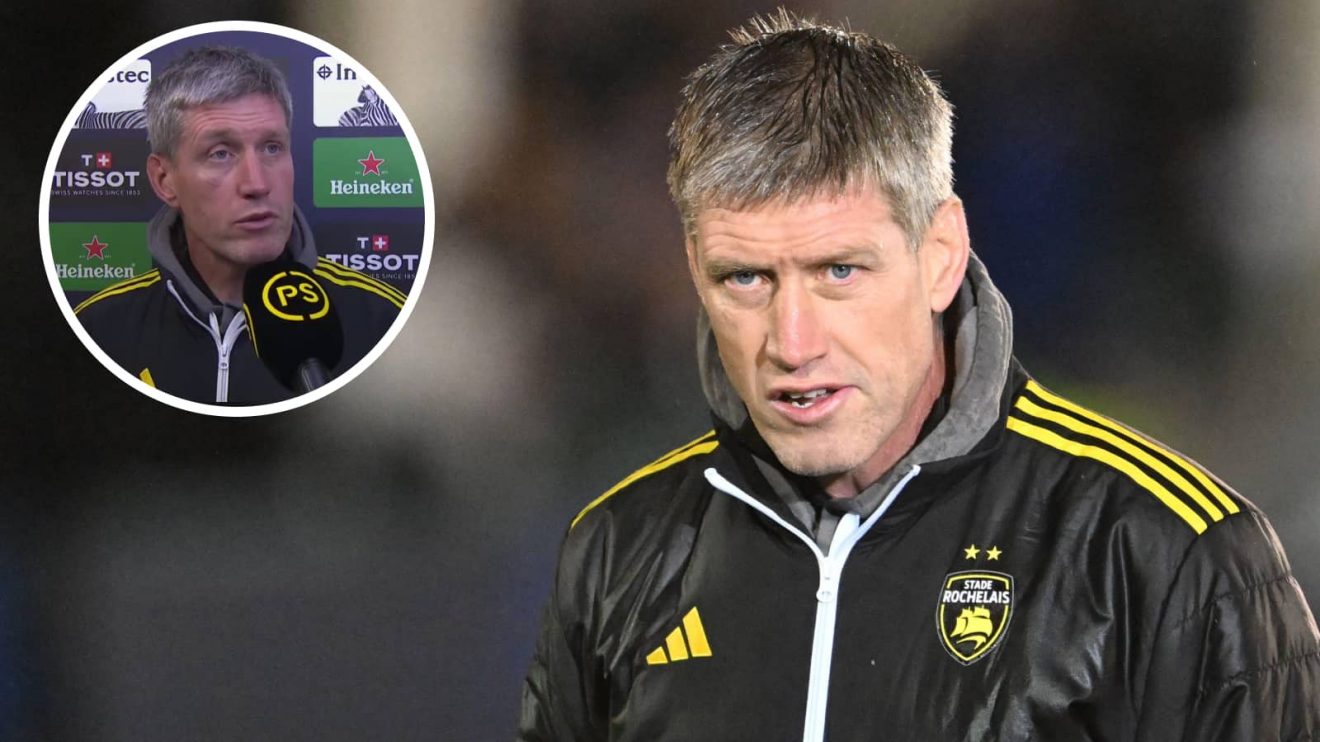 La Rochelle boss Ronan O'Gara during the Investec Champions Cup clash against Bath.