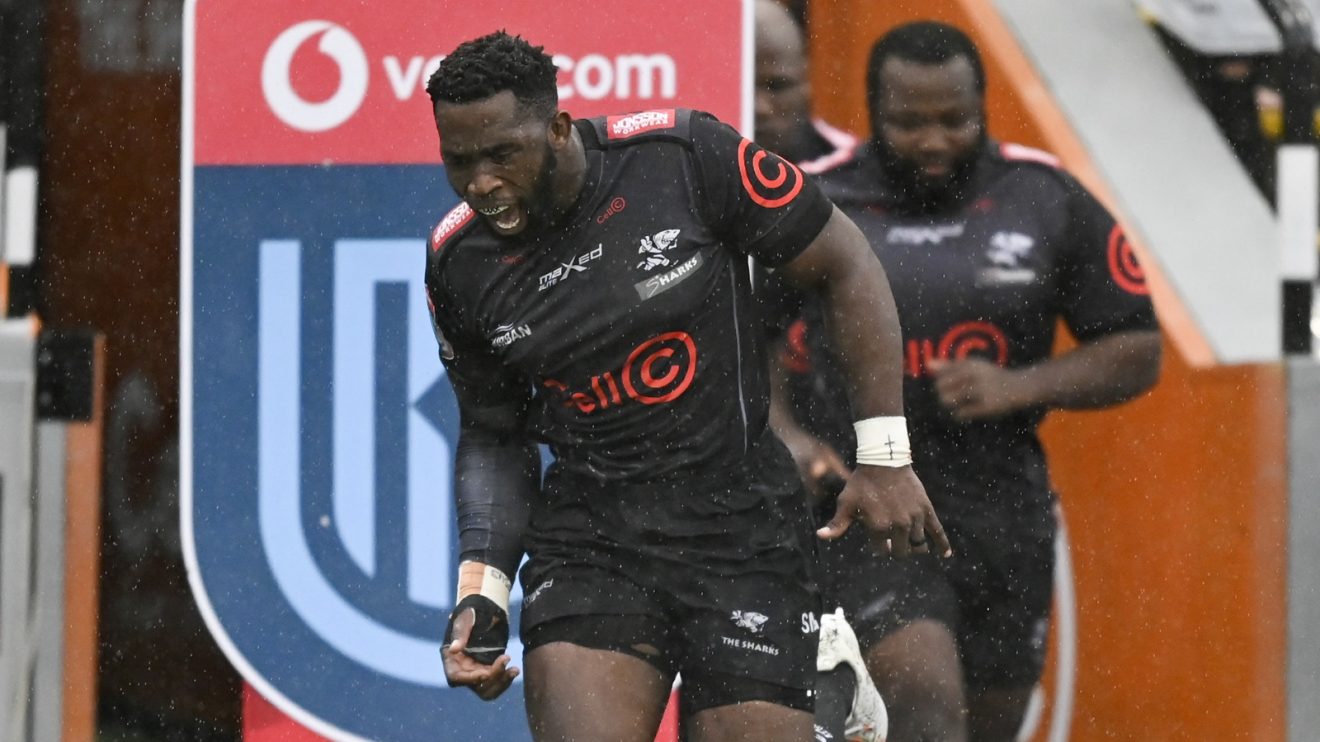 Siya Kolisi with the Sharks.