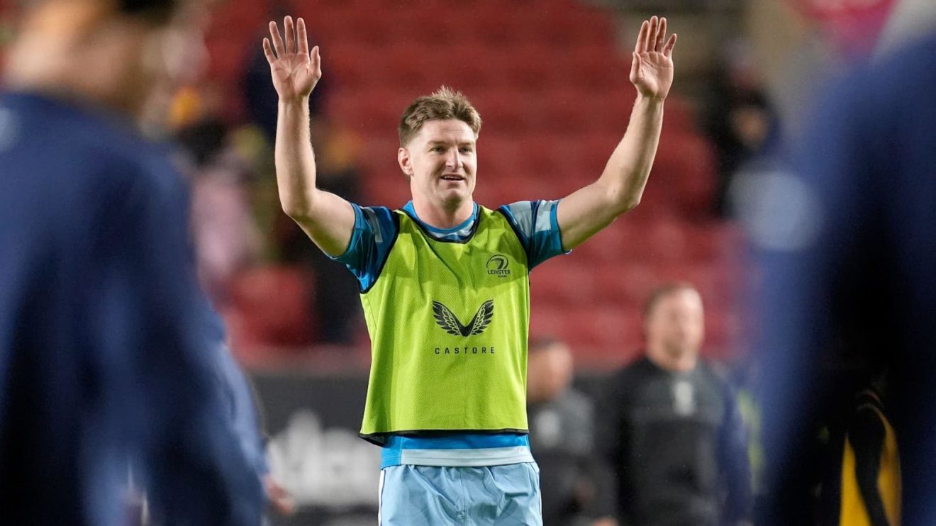 Jordie Barrett ahead of Leinster's clash with Bristol Bears in Champions Cup 2024.