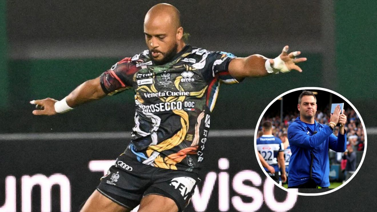 Rhyno Smith scored two tries for Benetton against Bath.