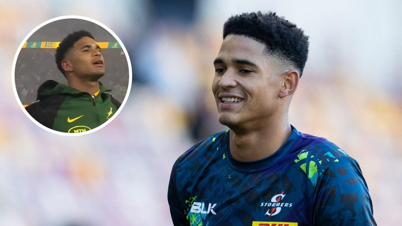 Stormers and Springboks back Sacha Feinberg-Mngomezulu.