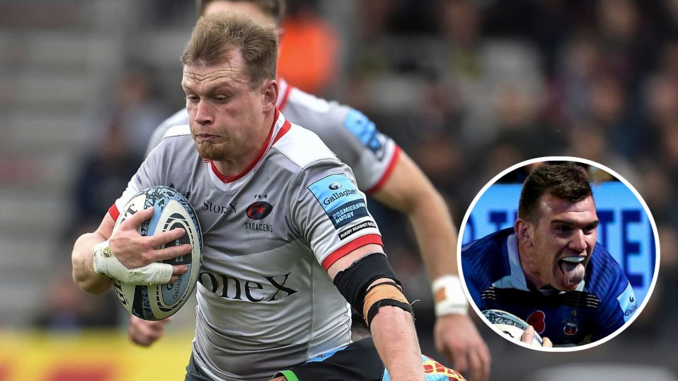 Nick Tompkins will make his 200th appearance for Saracens.