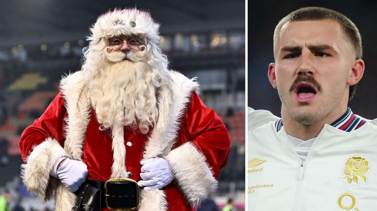 Father Christmas (Santa) and Ollie Sleightholme.