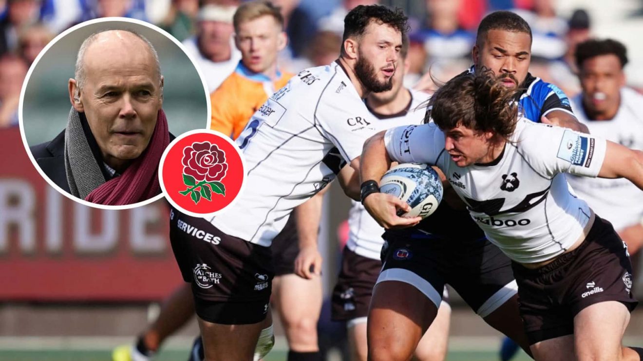 Bristol Bears, the side coached by Pat Lam, in action against Bath and ex-England boss Sir Clive Woodward.